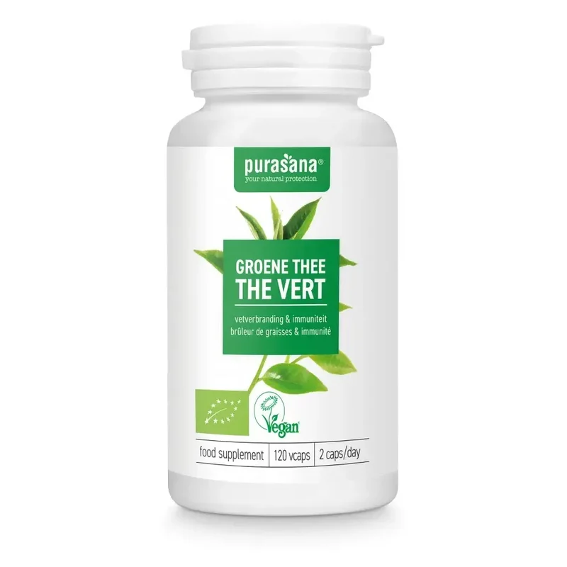 Purasana Bio groene thee 120 vcaps