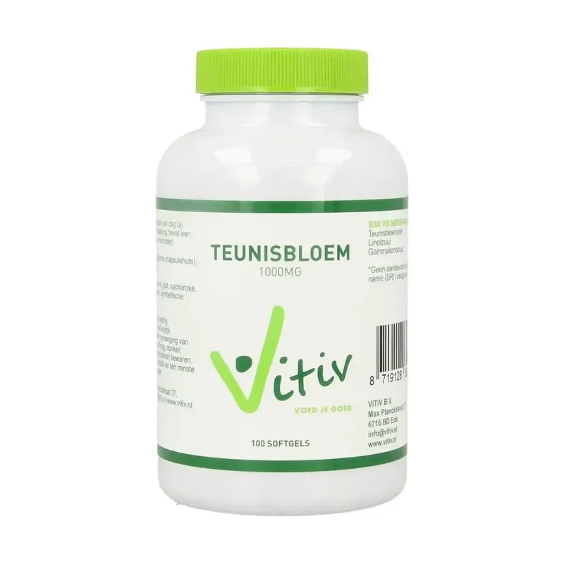 Vitiv Teunisbloemolie 1000 mg 100 softgels