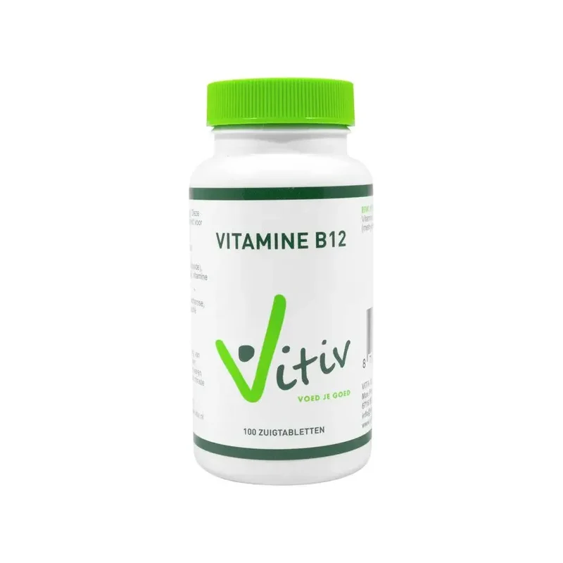 Vitiv Vitamine B 12 methycobalamine 100 zuigtabletten