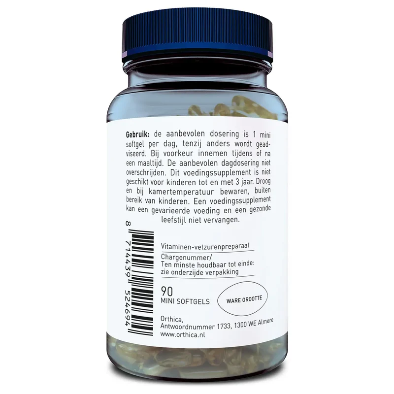 Orthica Kabeljauwleverolie 90 softgels