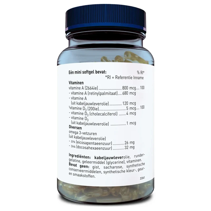 Orthica Kabeljauwleverolie 90 softgels