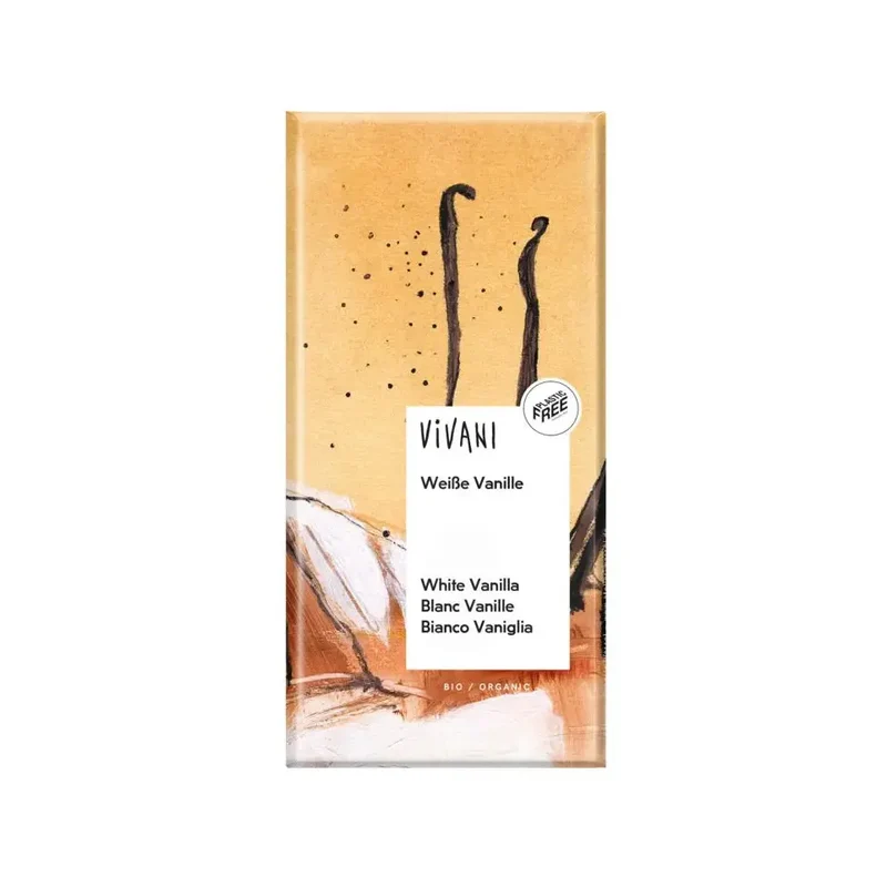 Vivani Chocolade wit vanille 80 gram