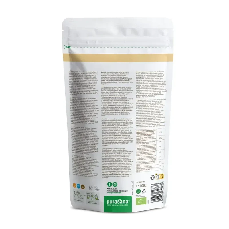 Purasana Ashwagandha thee poeder 100 gram