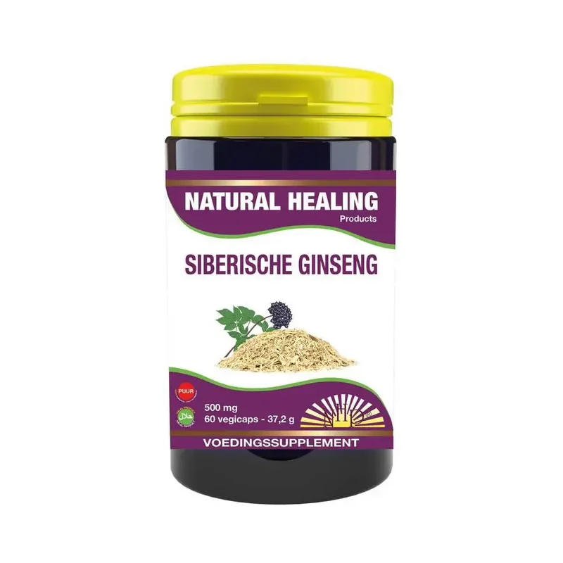 NHP Siberische ginseng 500 mg puur 60 vcaps