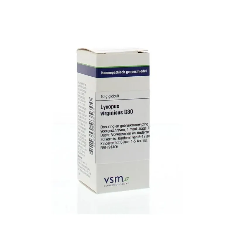 VSM Lycopus virginicus D30 10 gram globuli