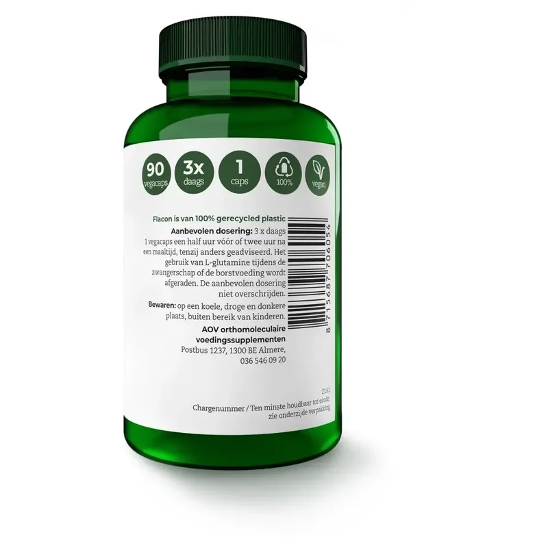 AOV 605 liter-Glutamine 500 mg 90 vcaps