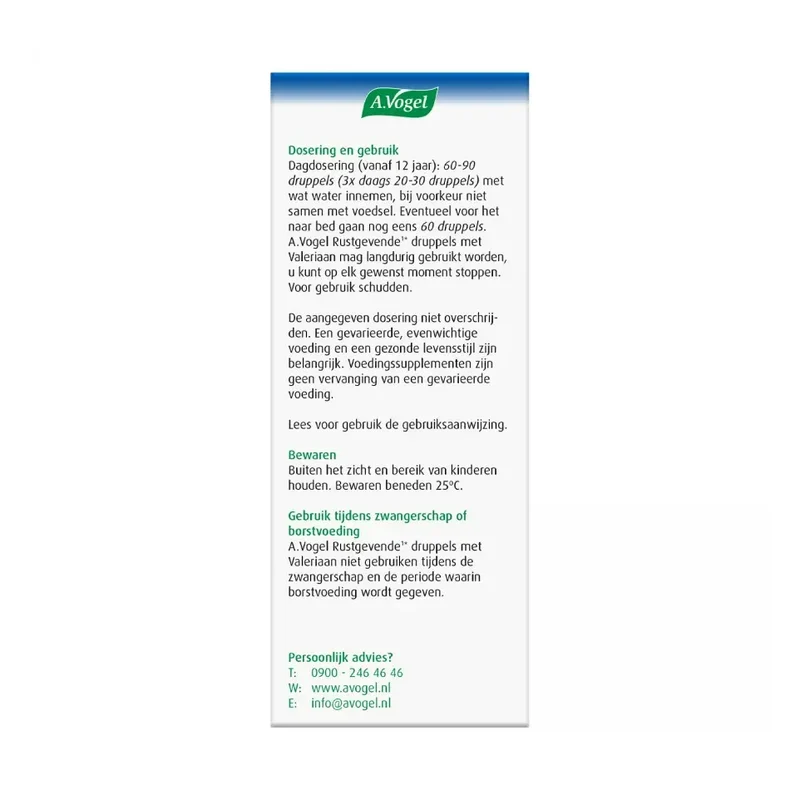 A.Vogel Rustgevende druppels valeriaan 50 ml