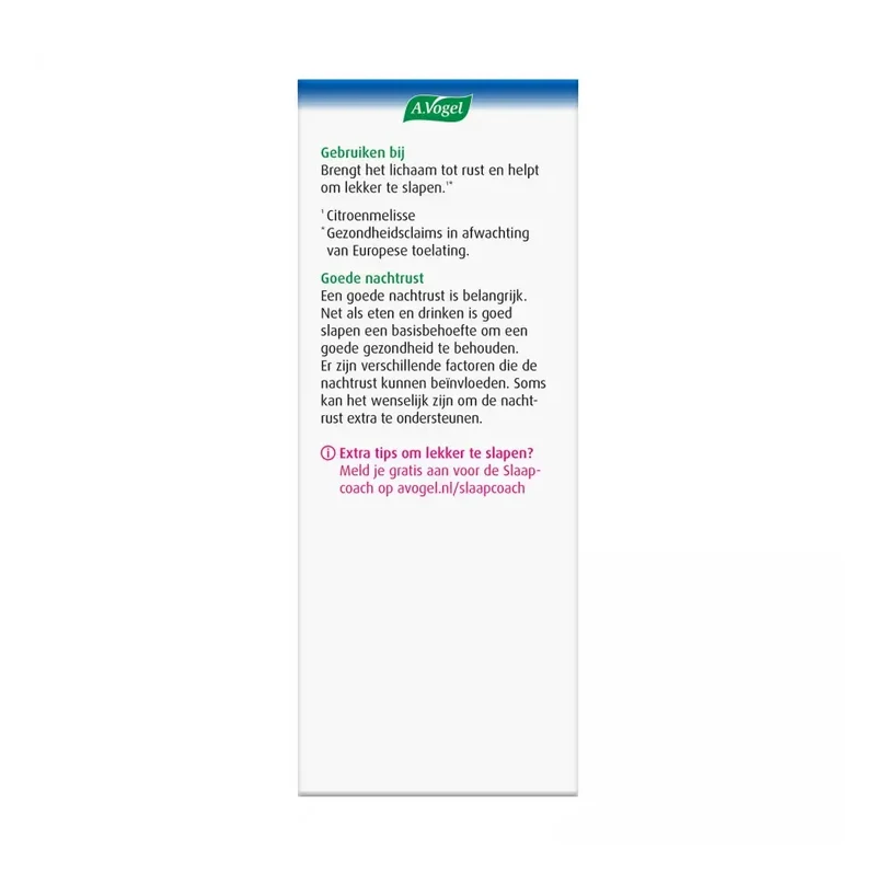 A.Vogel Dormeasan citroenmelisse nachtrust druppels 100 ml