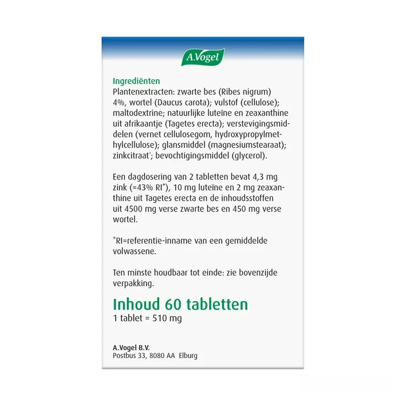 A.Vogel Oog 60 tabletten