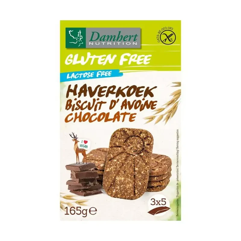 Damhert Haverkoekjes chocolade 165 gram