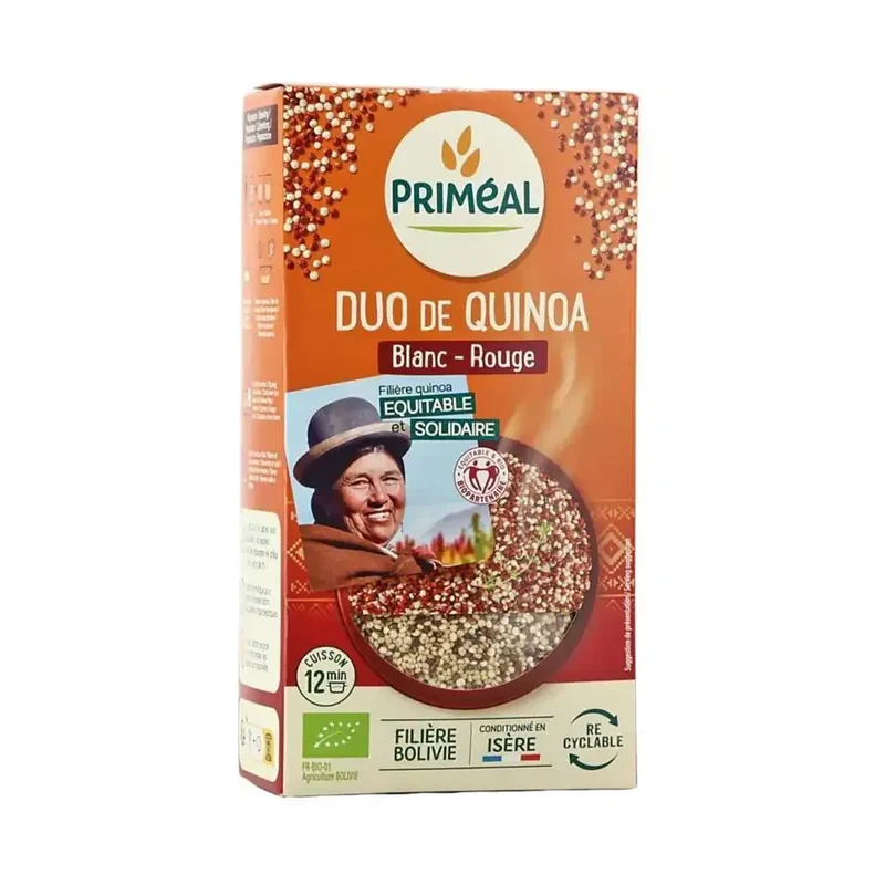 Primeal Quinoa duo wit en rood 500 gram