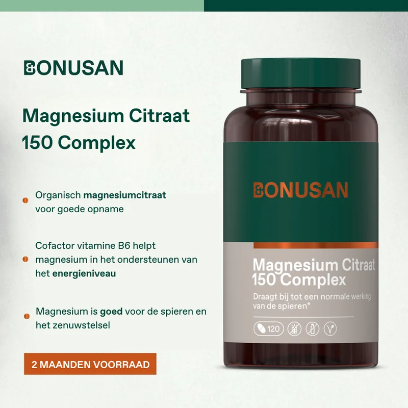 Bonusan Magnesium Citraat 150 mg Complex 120 tabletten