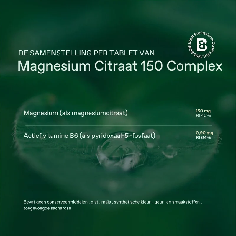 Bonusan Magnesium Citraat 150 mg Complex 120 tabletten