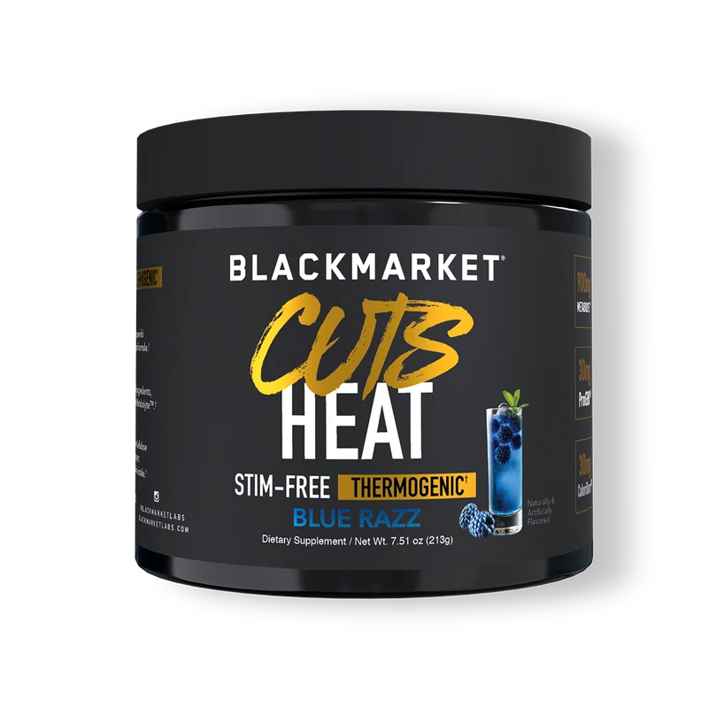 Black Market Labs Cuts Heat Non Stim - Blue Raspberry