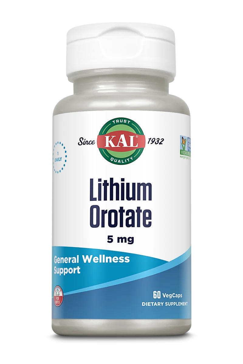Kal Lithium Orotate 5mg - 60 Count