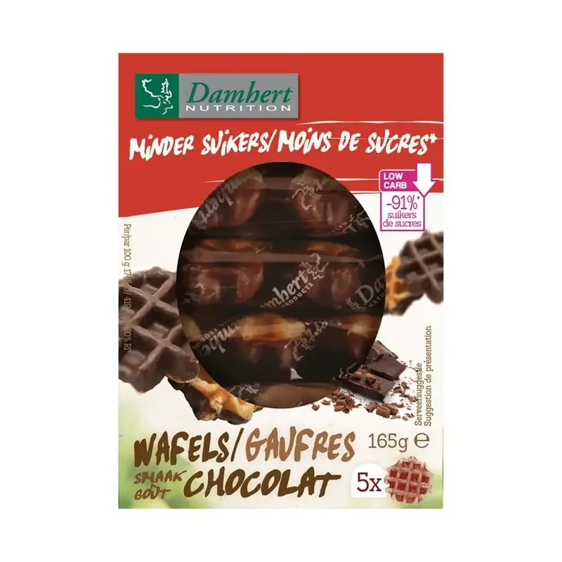 Damhert Wafel chocoladesmaak 165 gram