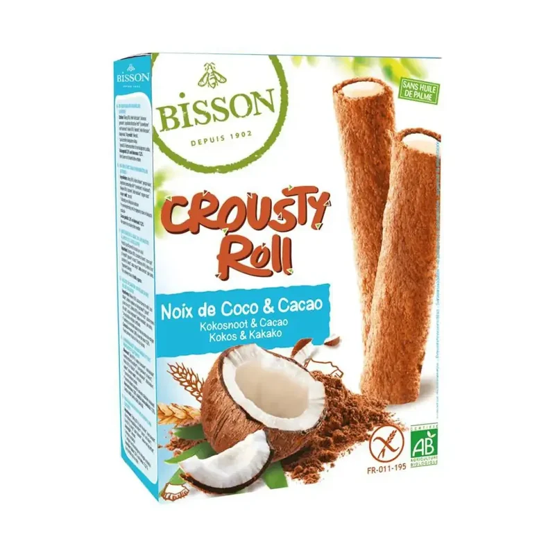 Bisson Crousty roll kokos cacao 125 gram