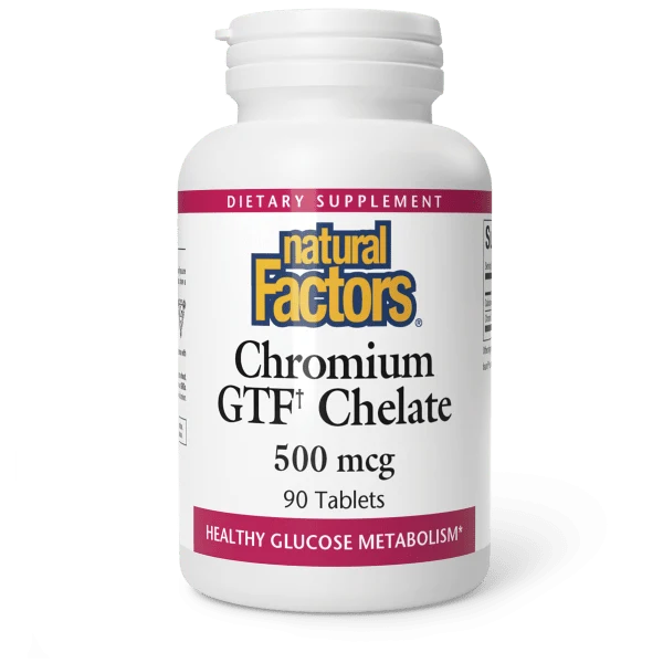 Natural Factors Chromium GTF Chelate 500mcg