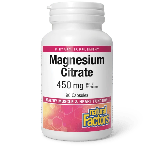 Natural Factors Magnesium Citrate 90ct