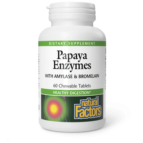 Natural Factors Papaya Enzyme Chewable 60ct