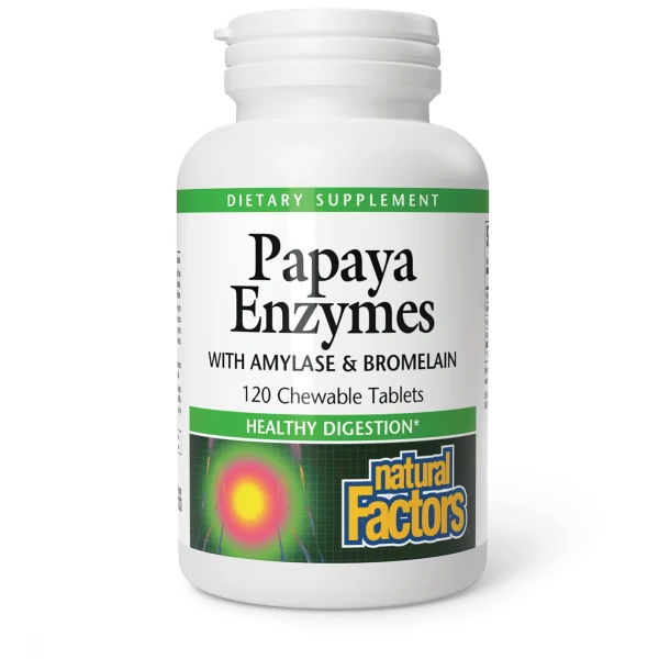 Natural Factors Papaya Enzyme Chewable 120ct
