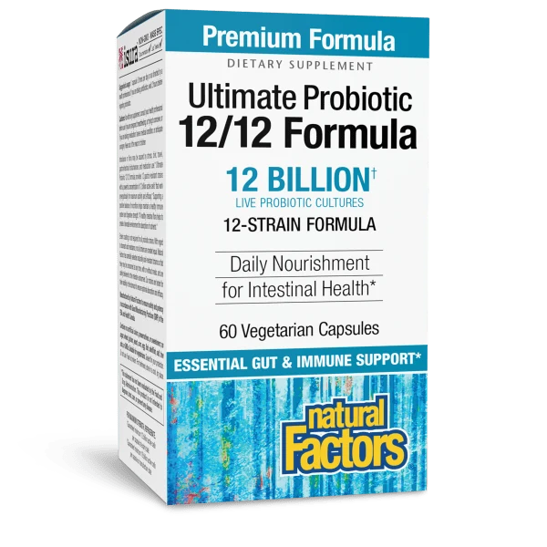 Natural Factors Ultimate Probiotic 12/12 Formula 60ct