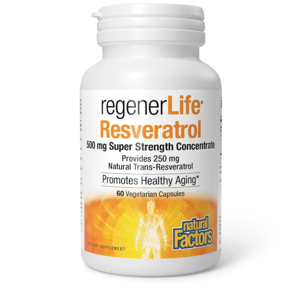 Natural Factors REGENERLIFE RESVERATROL 500 MG 60ct