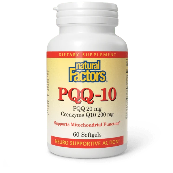 Natural Factors PQQ 10 PQQ 20mg CoQ10 200mg 60ct