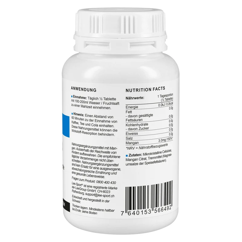 Mangan Tabletten