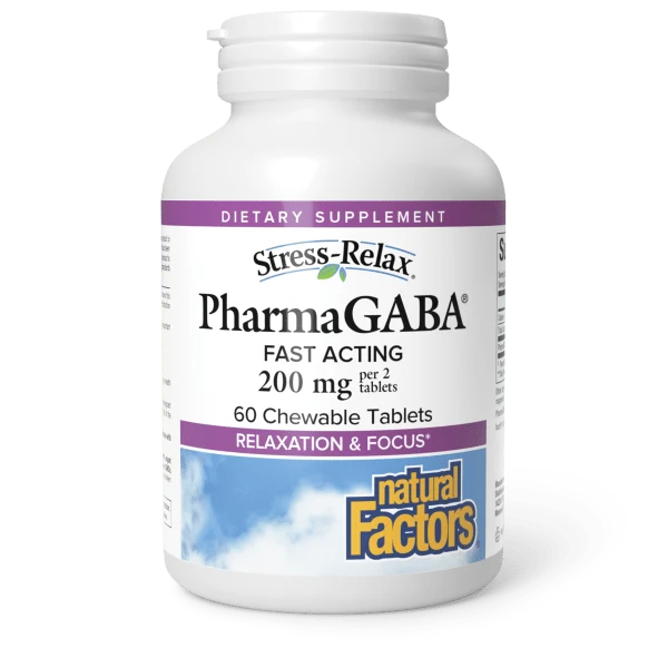 Natural Factors Stress-Relax Pharma Gaba 100 mg Chewable