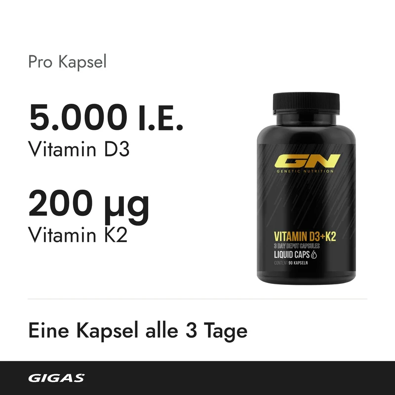 Vitamin D3 K2 Kapseln 5.000 I.E.