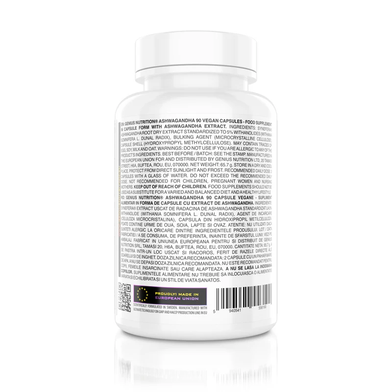 Ashwagandha 90caps/45serv