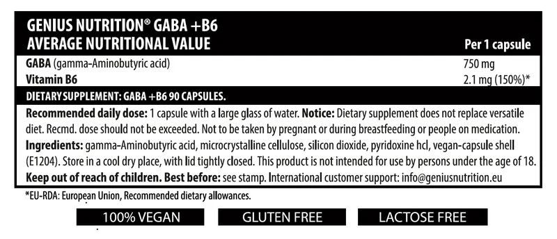 GABA+B6 90caps/90serv