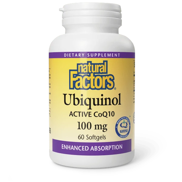 Natural Factors Ubiquinol Active Coq 10 100mg 60ct