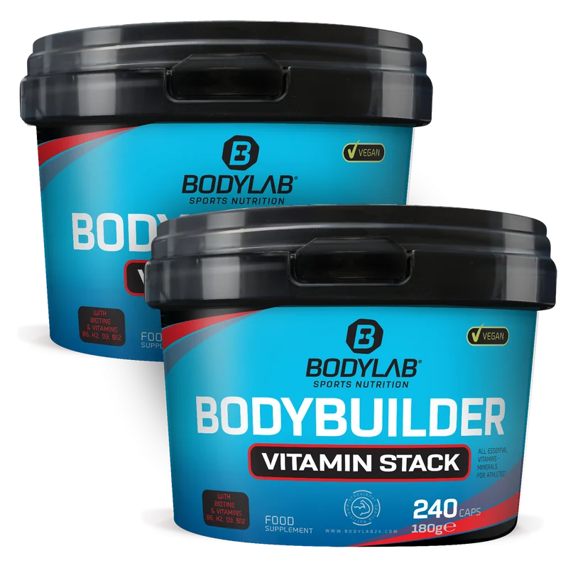 2 x Bodybuilder Vitamin Stack (elk 240 capsules)