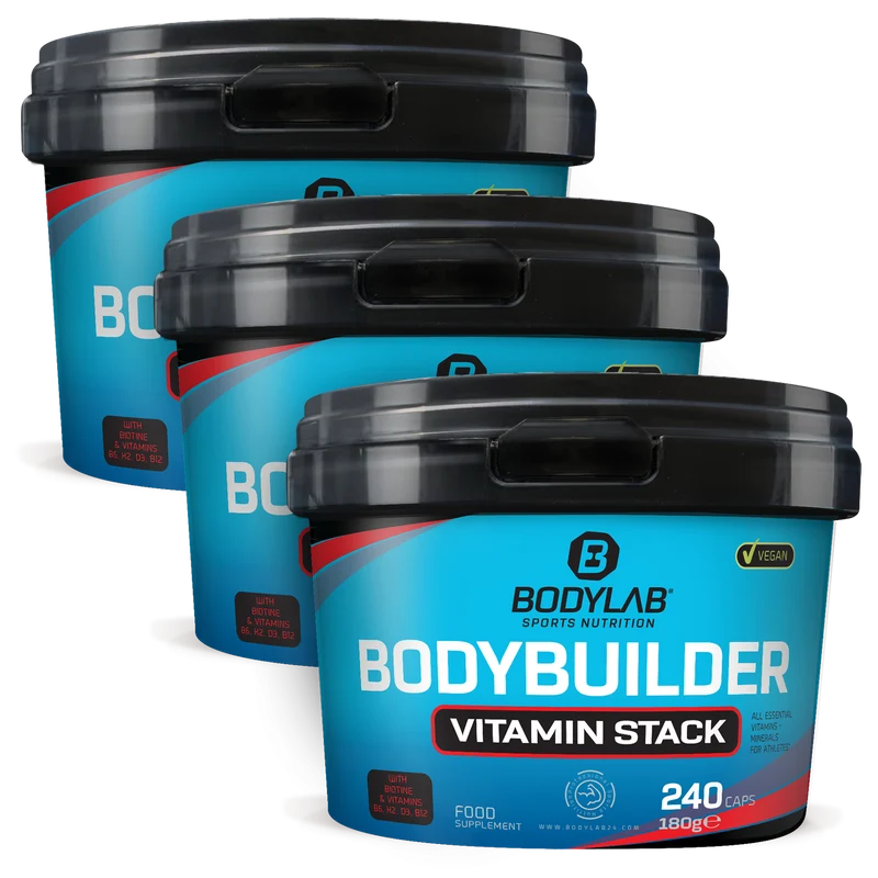 3 x Bodybuilder Vitamin Stack (elk 240 capsules)