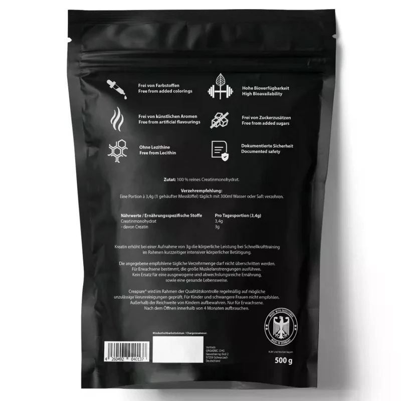 Kreatin Monohydrat Creapure® (500g)