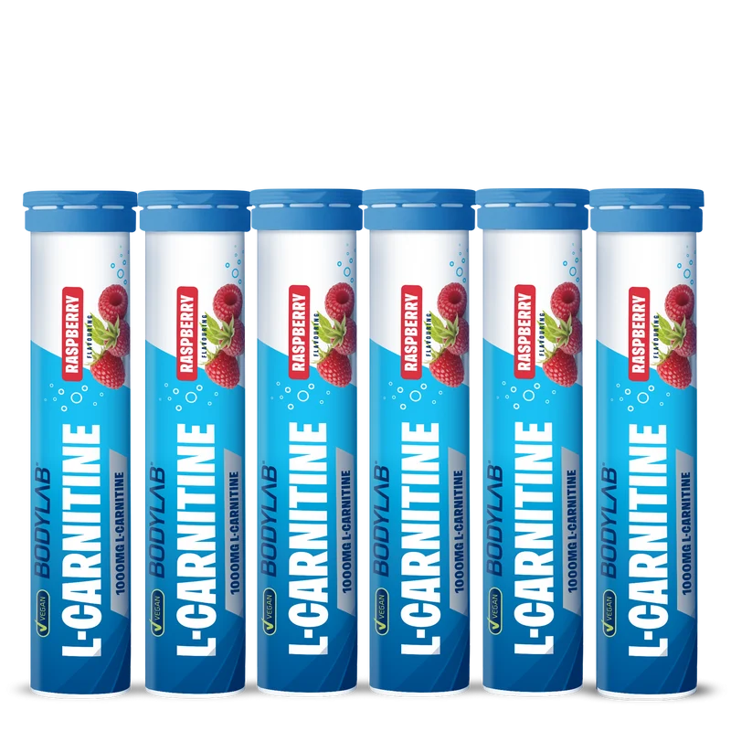 L-Carnitine - 6x 20 bruistabletten - Raspberry Flavouring