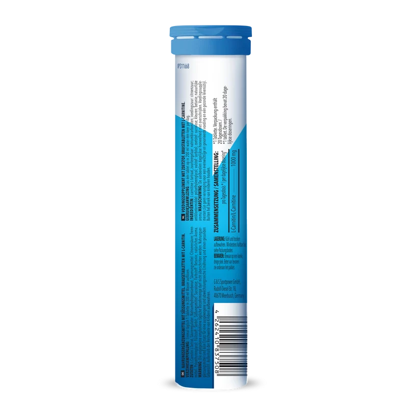 L-Carnitine - 20 bruistabletten - Raspberry Flavouring
