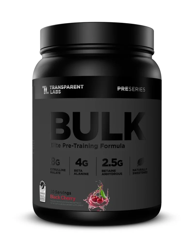 Transparent Labs Bulk Black Pre - Workout - Black Cherry