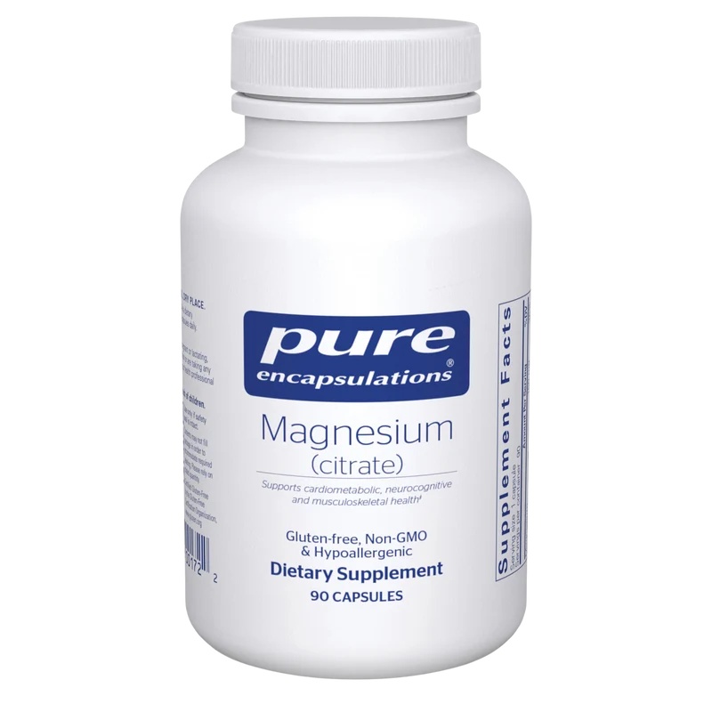 Pure Encapsulations Magnesium Citrate 90 Count