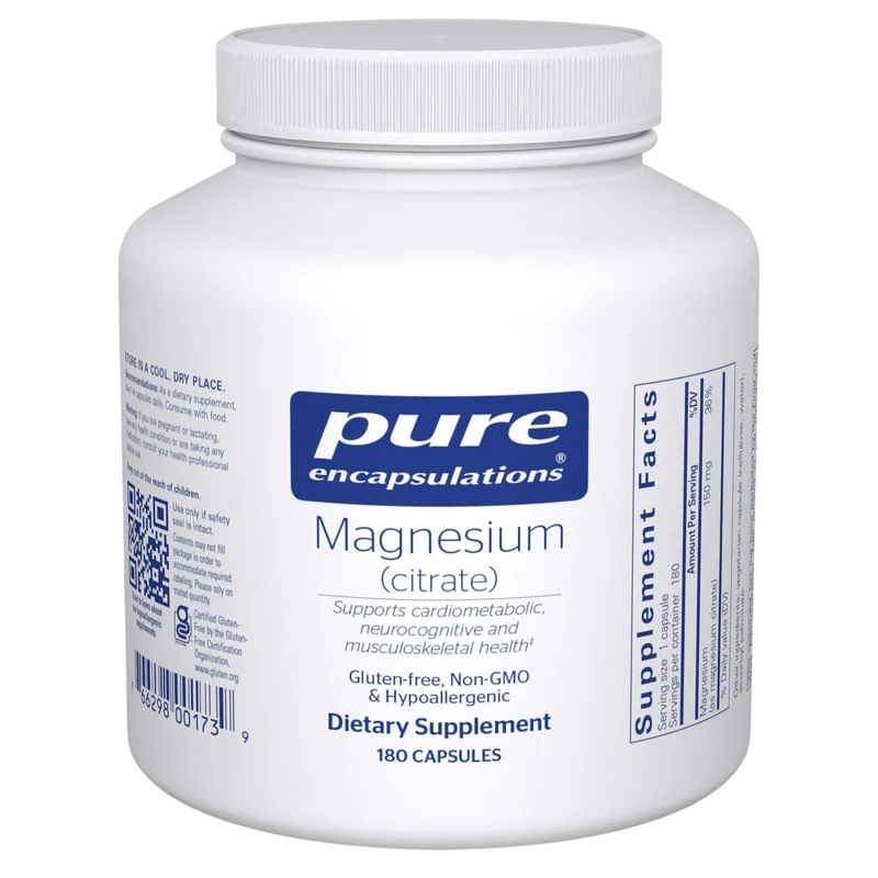 Pure Encapsulations Magnesium Citrate 180ct