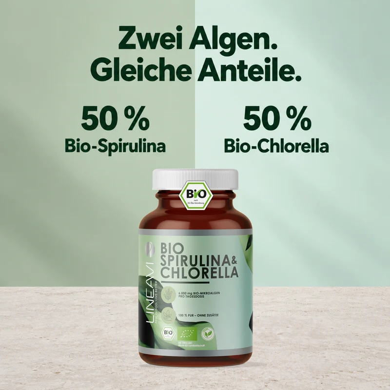 Bio Spirulina & Chlorella (400 Tabletten)