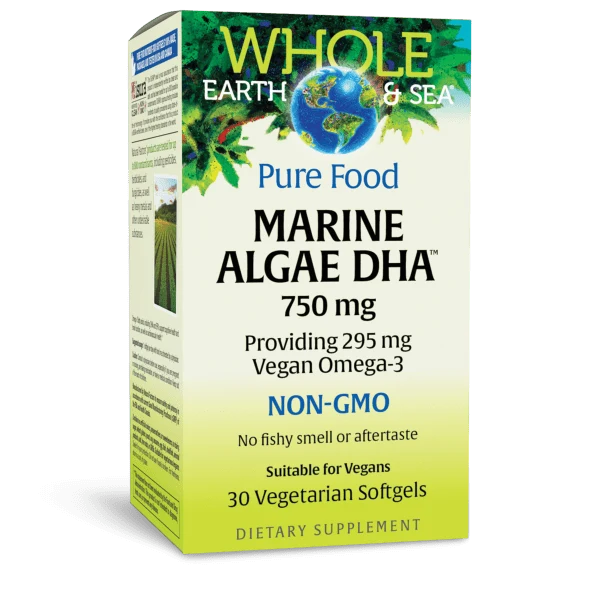 Natural Factors Whole Earth + Sea Marine DHA Vegan Omega-3