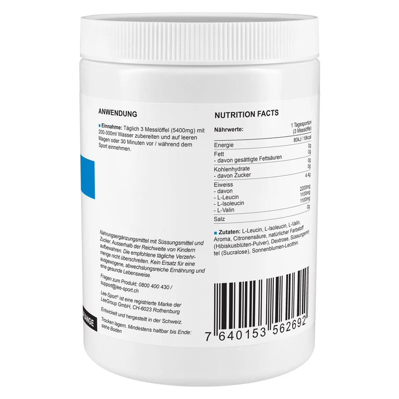BCAA Aminosäure-Pulver