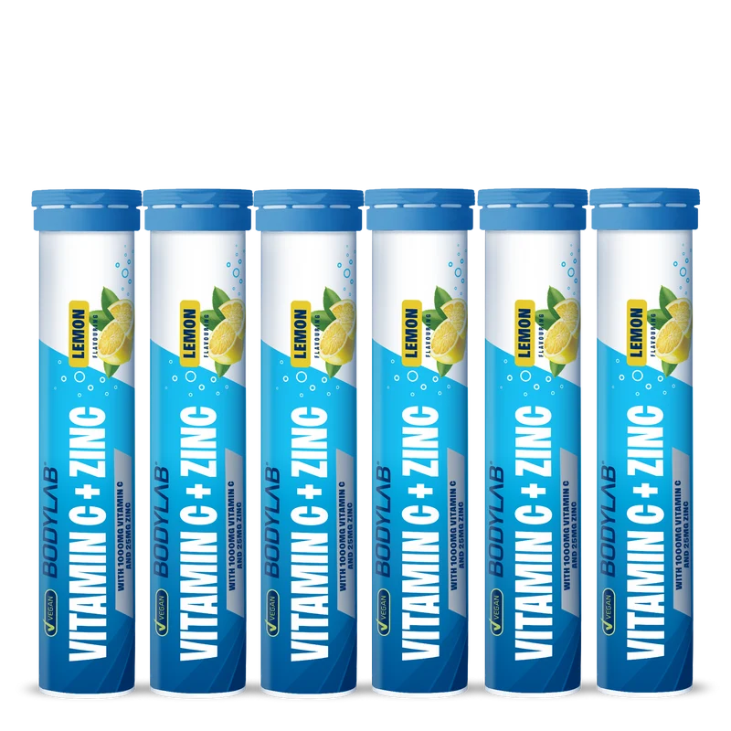 Vitamin C + Zinc - 6 x 20 bruistabletten - Lemon Flavouring
