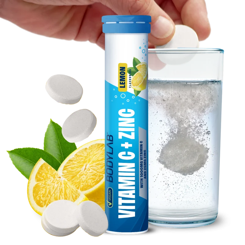 Vitamin C + Zinc - 6 x 20 bruistabletten - Lemon Flavouring