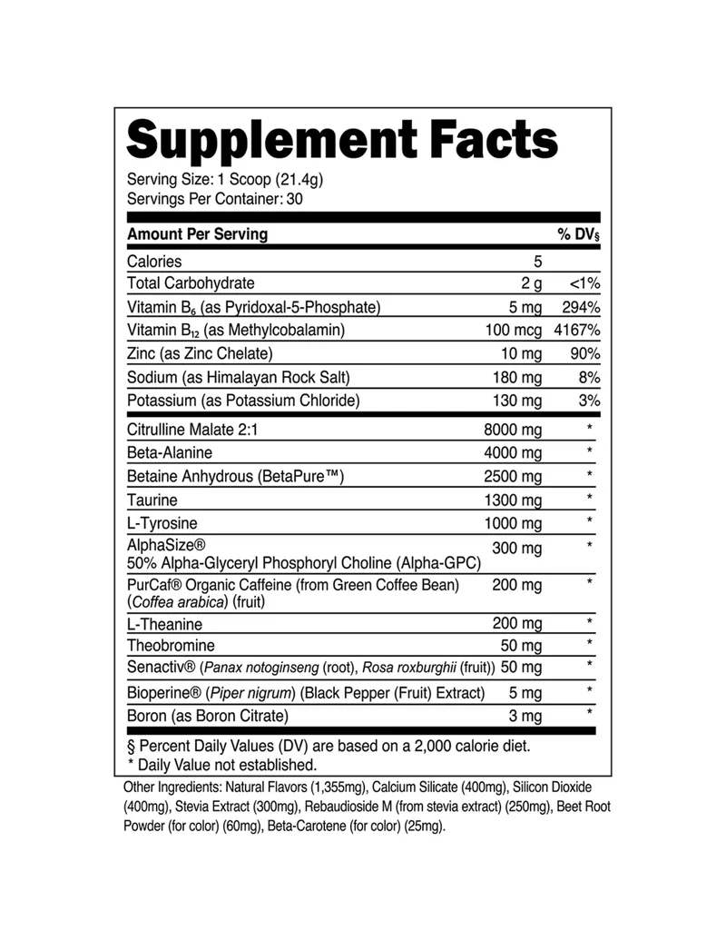 Transparent Labs Bulk Pre - Workout - Tropical Punch