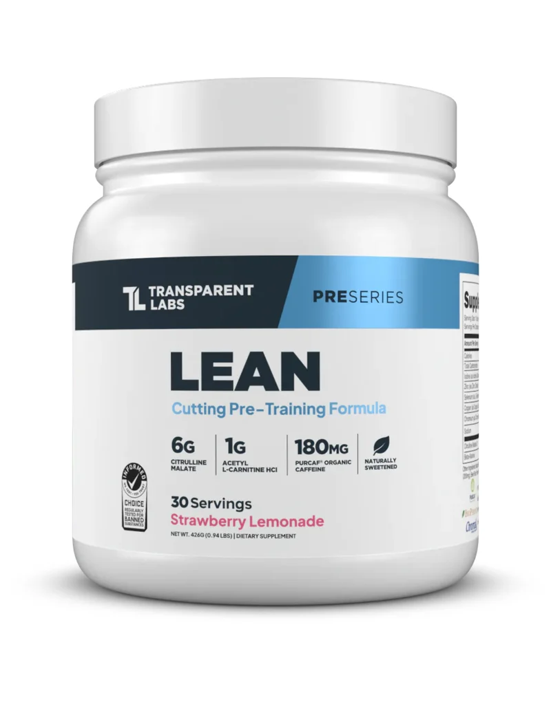 Transparent Labs Lean Pre - Workout - Strawberry Lemonade