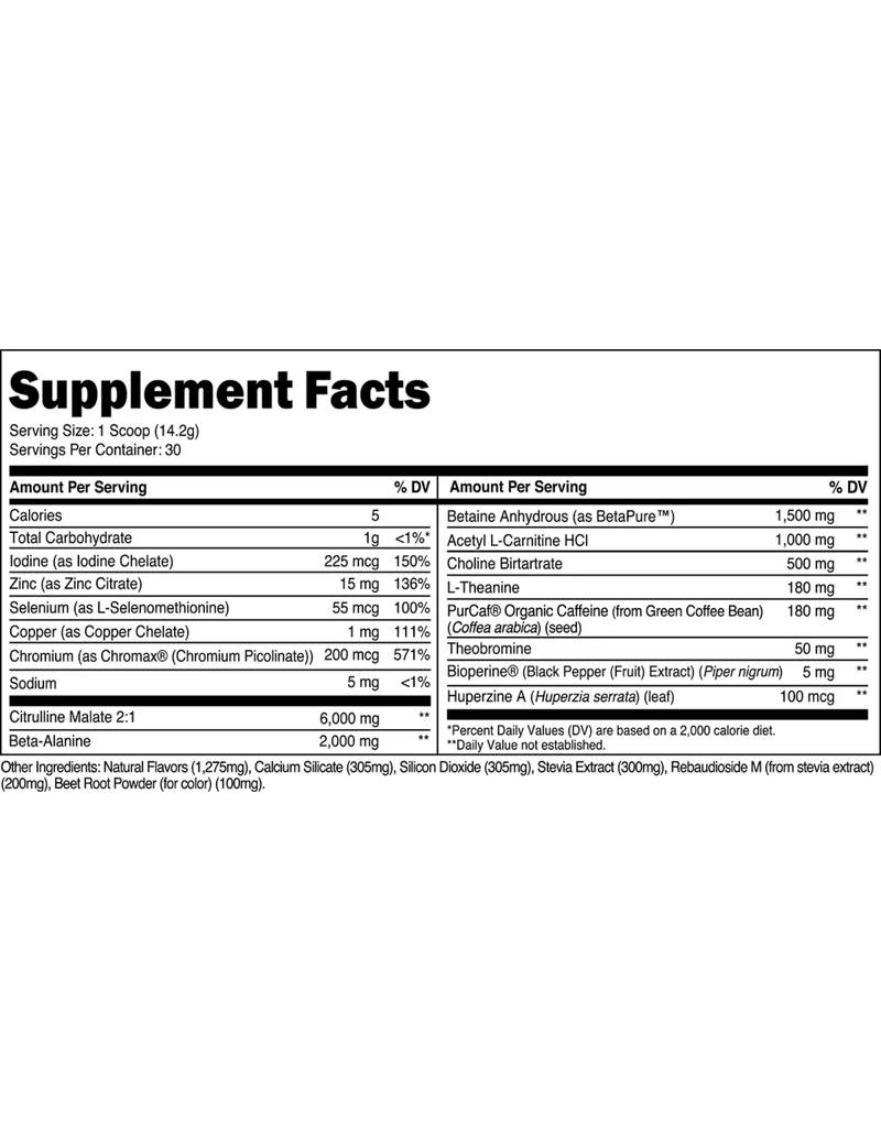 Transparent Labs Lean Pre - Workout - Strawberry Lemonade